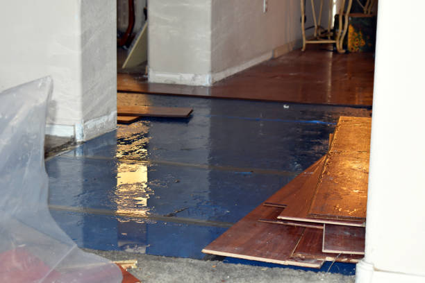 Professional Flood Damage Restoration technician working in North Fort Myers, FL